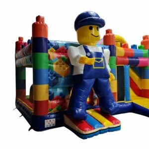 Hüpfburg Klemmbausteine