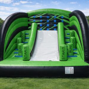 IPS Modul mieten Back to Base Hüpfburg interaktives Eventmodul mit Hindernis und Lichtsystem für Firmenfeier Stadtfest Saarland Saarbrücken