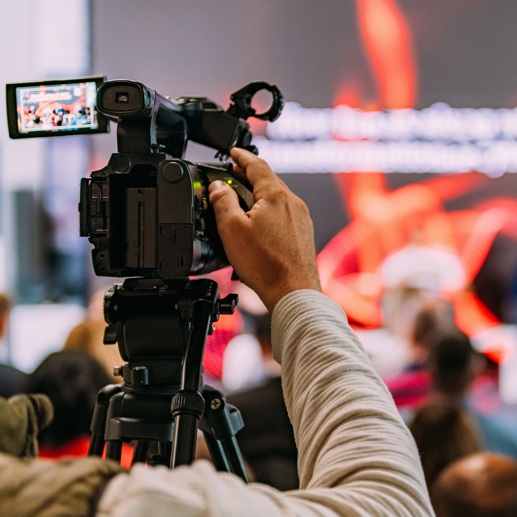 Aufnahmen und Livestream auf einer Veranstaltung