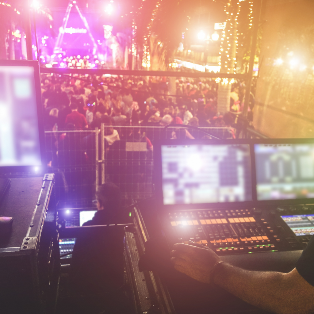 Die Regie steuert eine Party