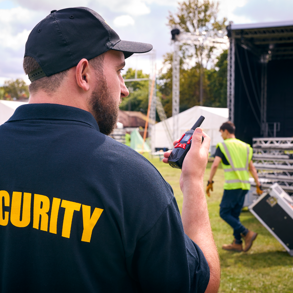 Security auf einer Veranstaltung