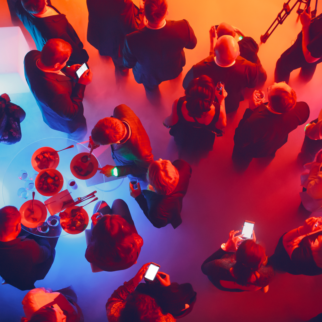 Eine Gala von oben fotografiert